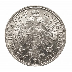 Austria, Franciszek Józef I 1848 - 1916, 1 floren 1889, Wiedeń