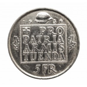 Szwajcaria, 5 franków 1936 B.