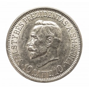 Litwa 10 litów 1938, Prezydent Smetona, Kowno