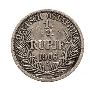 Niemiecka Afryka Wschodnia, Wilhelm II, 1/4 rupi 1906 A, Berlin