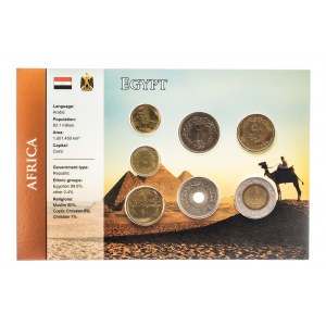 Egipt, zestaw od 1 piaster do 1 pound. 7 monet.