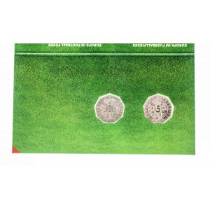 Austria, zestaw 2 monet 5 euro 2008 Mistrzostwa Europy w piłce nożnej w Austrii i Szwajcarii.