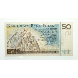 Polska, Rzeczpospolita od 1989 r., NBP - banknot kolekcjonerski, 50 złotych, Jan Paweł II, Warszawa 2006.