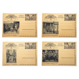 XXV - lecie wymarszu pierwszej Kompanii Kadrowej. Kpl. 32 karty pocztowe wydane z okazji 6 sierpnia 1939