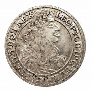 Śląsk, Śląsk pod panowaniem habsburskim - Leopold I (1658-1705), 15 krajcarów 1662 GH, Wrocław