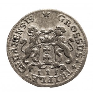 Polska, August III Sas 1733-1763, trojak 1755, Gdańsk