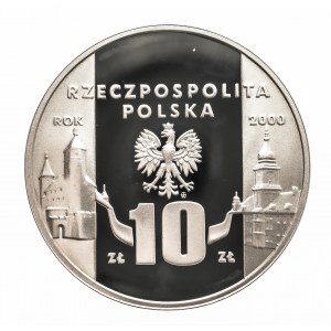 Polska, Rzeczpospolita od 1989 roku, 10 złotych 2000, Muzeum polskie w Rapperswilu: 130. rocznica powstania