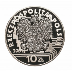 Polska, Rzeczpospolita od 1989 roku, 10 złotych 2001, Rok 2001