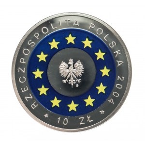 Polska, Rzeczpospolita od 1989 roku, 10 złotych 2004, Wstąpienie Polski do Unii Europejskiej