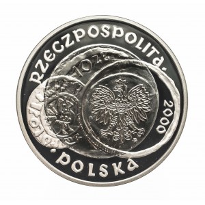 Polska, Rzeczpospolita od 1989 roku, 10 złotych 2000, 1000-lecie zjazdu w Gnieźnie