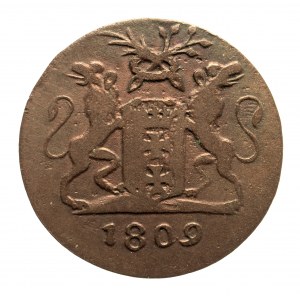 Wolne Miasto Gdańsk, 1 grosz 1809 M (1)