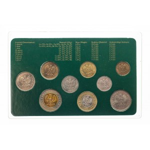 Poland, the Republic since 1989, set of NBP circulation coins after denomination 1990-1995