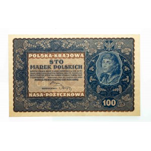 Poland, Second Republic (1919 - 1939), 100 POLISH MARKS, 23.08.1919, IJ Serja P.