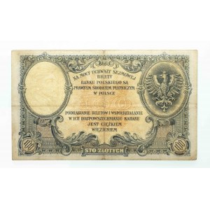 Polska, II Rzeczpospolita (1919 - 1939), 100 ZŁOTYCH, 28.02.1919, seria S.A.