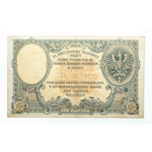 Polska, II Rzeczpospolita (1919 - 1939), 100 ZŁOTYCH, 28.02.1919, seria S.A.