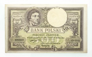 Polska, II Rzeczpospolita (1919 - 1939), 500 ZŁOTYCH, 28.02.1919, seria S.A.