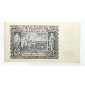 Polska, Generalna Gubernia (1940 - 1941), 20 złotych 1.03.1940, seria H.