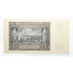 Poland, General Government (1940 - 1941), 20 zloty 1.03.1940, H series.