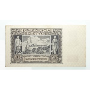 Poland, General Government (1940 - 1941), 20 zloty 1.03.1940, O series.