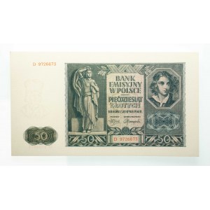 Poland, General Government (1940 - 1941), 50 zloty 1.08.1941, series D.