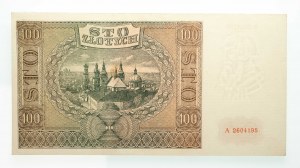 Polska, Generalna Gubernia 1940 - 1941, 100 złotych 1.08.1941, seria A.