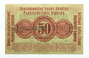 Banknotes of the German occupation authorities 1916-1918, Darlehnskasse Ost Poznań, 50 kopecks 17.04.1916.