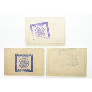 Set of 3 vouchers for purchases at RKS Buszewko, Szamotulski County, 1990.