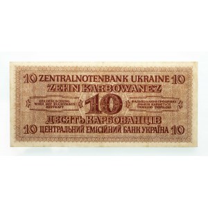 Ukraina, Zentralnotenbank Ukraine, 10 karbowańców Rowno 10.03.1942.