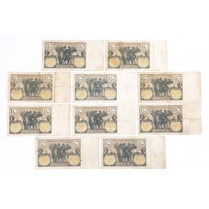 Poland, Second Republic (1919 - 1939), set of 10 10 ZŁOTY banknotes, 20.07.1929.
