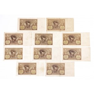 Poland, General Government (1940 - 1941), set of 10 10 zloty banknotes 1.03.1940.