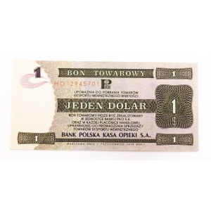 PRL, Pewex, Bon Towarowy, 1 dolar 1.10.1979, seria HD.