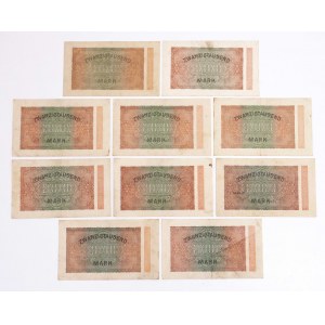 Niemcy, zestaw 10 banknotów 20000 marek 20.02.1923.