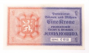 Protektorat Czech i Moraw, 1 korona (1940) bez daty. Praga.