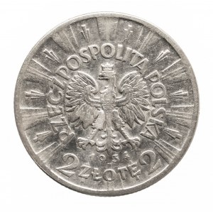 Polen, Zweite Republik (1918-1939), 2 Zloty Pilsudski 1934, Warschau.