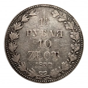 Zabór Rosyjski, Mikołaj I (1825-1855), 10 złotych - 1 1/2 rubla 1837 MW, Warszawa