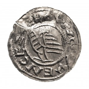 Czechy, Brzetysław I (1037-1055), denar przed 1050, Praga