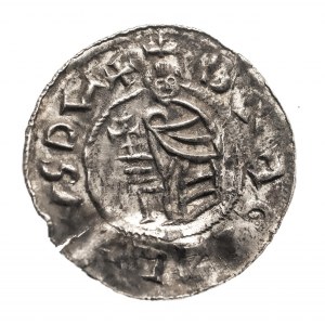 Czechy, Brzetysław I (1037-1055), denar przed 1050, Praga