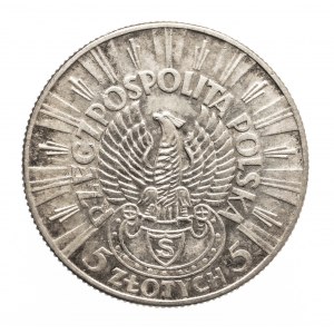 Poland, Second Republic (1918-1939), 5 zloty 1934, Jozef Pilsudski, Rifleman Eagle