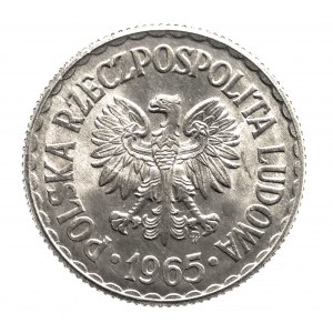 Poland, PRL (1944-1989), 1 zloty 1965, Warsaw