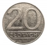 Poland, People's Republic of Poland (1944-1989), 20 gold 1986, large date numerals, Warsaw