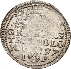 Polska, Zygmunt III Waza 1587-1632, trojak 1597, Olkusz.