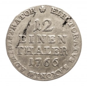 Sächsisch-Polnische Münzen, Xavier (1764-1768), 1/12 Taler 1766, Dresden.