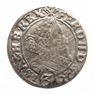 Śląsk, Śląsk pod panowaniem habsburskim, Ferdynand II (1619-1637), 3 krajcary 1630 HR, Wrocław