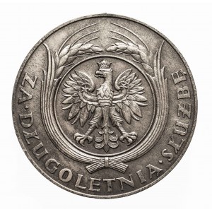 Poland, Second Republic (1918-1939), Silver Medal for Long Service (XX years) from 1938, Warsaw.