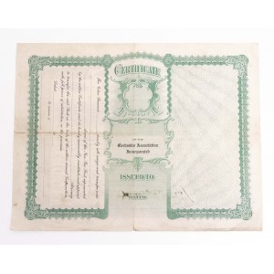 Mechanics Association Incorporated Seal Delaware Certificate 1924/1925