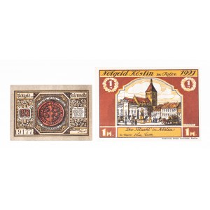 Poland, set of 2 notgelds - Chociwel 1920, Koszalin 1921