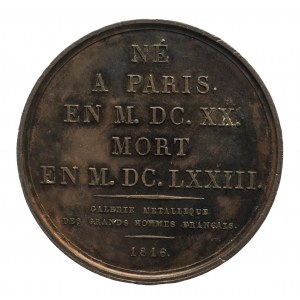 Francja, 1816 Medal - Jean-Baptiste Poquelin de Moliere