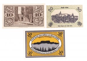 Poland, set of 3 banknotes - Silver Mountain, Zgorzelec, Klodzko 1918-1921