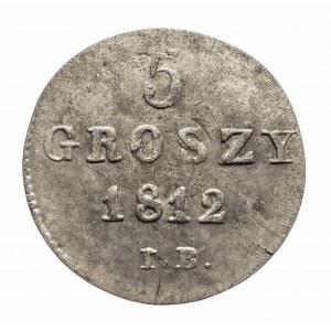 Księstwo Warszawskie (1807-1815), 5 groszy 1812 I.B. Warszawa.