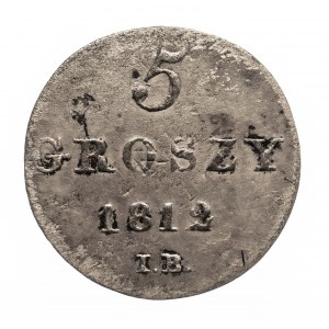 Księstwo Warszawskie (1807-1815), 5 groszy 1812 I.B. Warszawa.